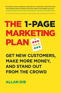 The 1-Page Marketing Plan book cover